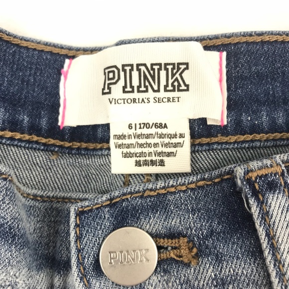 ❤️ Victoria’s Secret Pink Jean Shorts VS PINK 6 - Picture 2 of 7